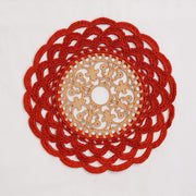 wooden crochet coasters