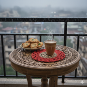 wooden crochet coasters