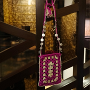 Silver coin mobile bag
