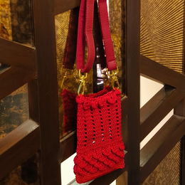 Mobile sling bag with leather belt